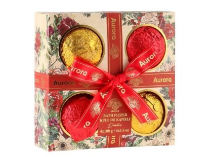 Aurora Dahlia set šumivých gúľ do kúpeľa 4x100g