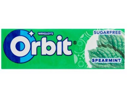 Orbit Spearmint dražé žuvačky 14g