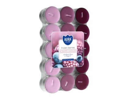 Aura Bispol Frozen Berries vonné čajové sviečky 30ks