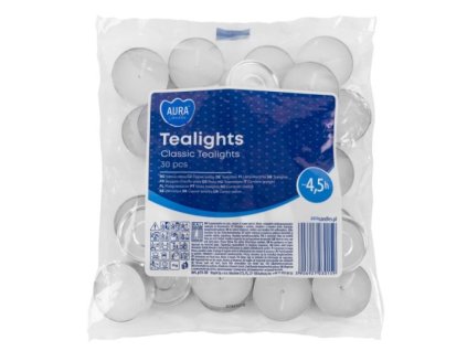 Aura Bispol čajové sviečky 30ks 330g