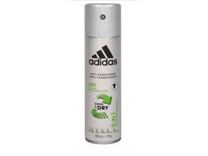 Adidas Cool Dry 6 v 1 pánsky deodorant 200ml/antip/