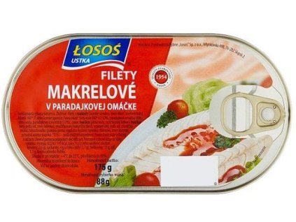 LOSOS sp. makrela filety v paradajkovej omáčke 175g