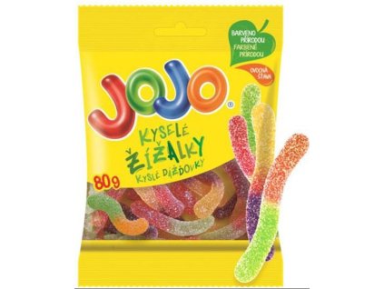 JOJO Kyslé dážďovky želé cukríky 80g