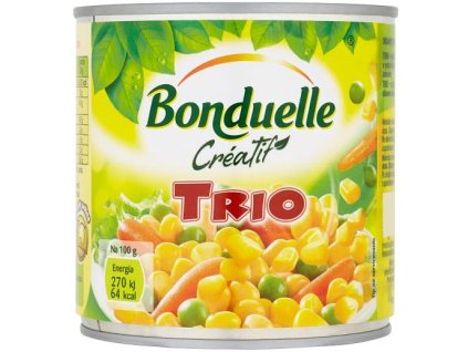 Bonduelle Creativ Trio - hrášok,kukurica,mrkva 425ml