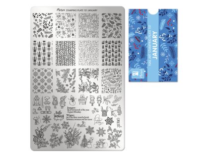 Moyra Stamping Platňa na pečiatkovanie č. 151 January