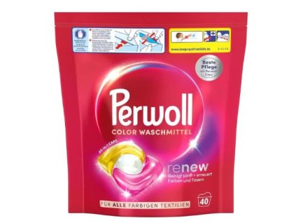 Perwoll Renew Color gélové kapsule na pranie 40ks