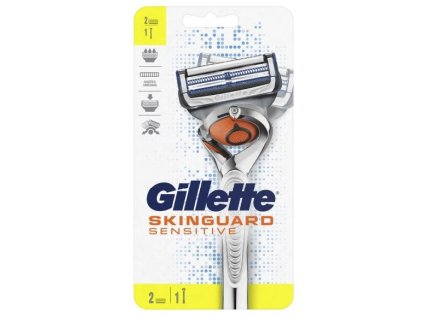 Gillette Skinguard Sensitive holiaci strojček+2ks náhradné hlavice
