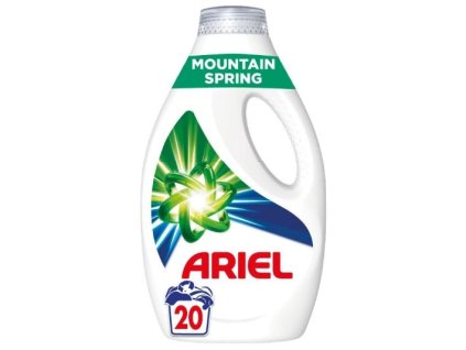 Ariel Mountain Spring tekutý prací gél na biele prádlo 1l na 20 pracích dávok