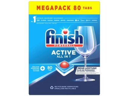 Finish Active All in 1 Regular tablety do umývačky 80ks