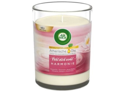 Air Wick Harmony Waterlilly & Rosemary & Pink Pepper vonná sviečka – 220 g