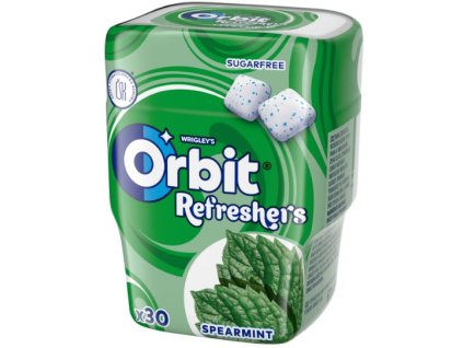 Orbit Refresher Spearmint dražé dóza 67g