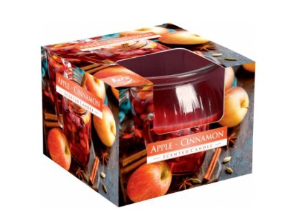 Aura Bispol Apple Cinnamon vonná sviečka 80g