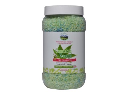 HERB EXTRACT CannaCare soľ do kúpeľa regeneračná
                   1200 g