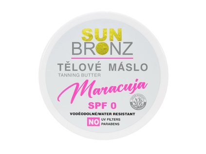 SUN BRONZ Telové maslo SPF 0 MARACUJA                   150 ml - výpredaj POSLEDNÝ 1KS