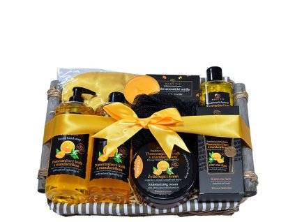 SELECTION darčekové balenie POMARANČOVÝ KVET S MANDARÍNKOU v prútenom obale