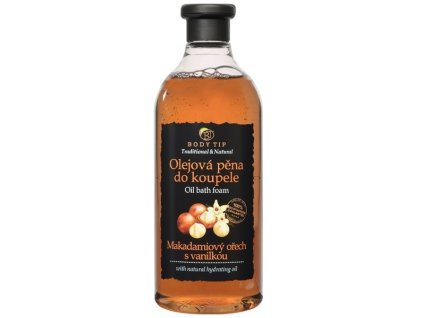 BODY TIP Olejová pena do kúpeľa-750ml-Makadamový orech s vanilkou
                   750 ml