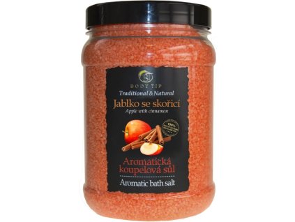 BODY TIP Aromatická soľ do kúpeľa Jablko so škoricou
                   1500 g