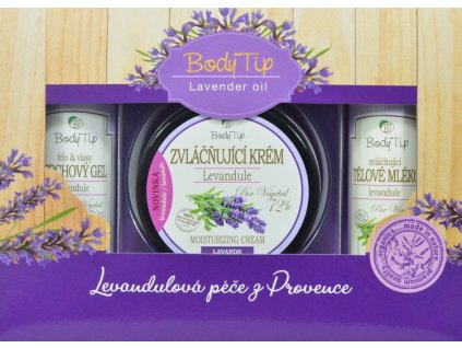 BODY TIP LEVANDUĽA darčekové balenie s levanduľovým olejom v papierovej kazete