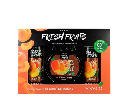 FRESH FRUITS MARHUĽA darčekové balenie s vôňou marhule v papierovej kazete