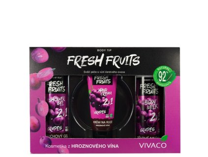 FRESH FRUITS HROZNO darčekové balenie s vôňou hrozna v papierovej kazete