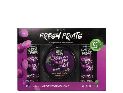 FRESH FRUITS HROZNO darčekové balenie s vôňou hrozna v papierovej kazete