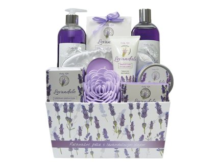 BODY TIP LEVANDUĽA PREMIUM darčekové balenie s levanduľovým olejom v papierovom obale