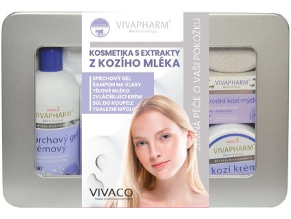 KOZIE MLIEKO darčekové balenie s kozím mliekom v plechovom boxe