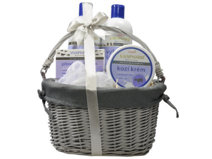KOZIE MLIEKO darčekové balenie s kozím mliekom v prútenom obale