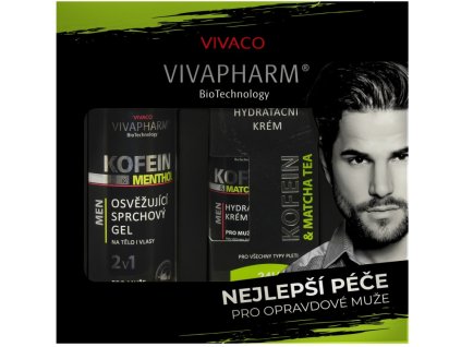 KOFEÍN & MENTHOL darčekové balenie kozmetiky pre MUŽOV v papierovom obale