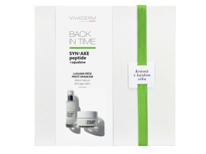 VIVADERM SYN-AKE luxusné darčekové balenie anti-age kozmetiky s hadím jedom v papierovom boxe