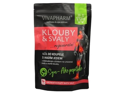 VIVAPHARM Soľ do kúpeľa s hadím jedom KĹBY & SVALY regeneračná
                   1000 g