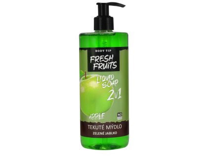 BODY TIP FRESH ZELENÉ JABLKO tekuté mydlo na ruky a telo
                   500 ml