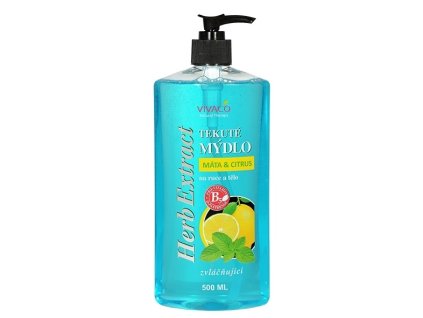 HERB EXTRACT Bylinné tekuté mydlo MÄTA&CITRUS
                   500 ml