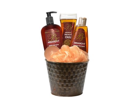 BODY TIP ARGAN darčekové balenie s arganovým olejom EXCLUSIVE v plechovom obale