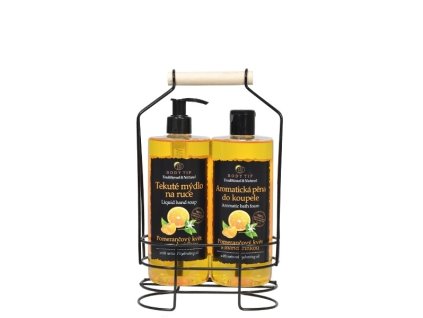 SELECTION darčekové balenie POMARANČOVÝ KVET S MANDARÍNKOU v drôtenom obale