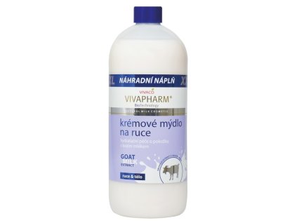 VIVAPHARM Kozie krémové mydlo-NÁHRADNÁ NÁPLŇ, 1000ml
                   1000 ml