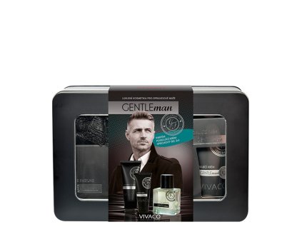 GENTLEMAN darčekové balenie kozmetiky pre mužov v plechovom boxe