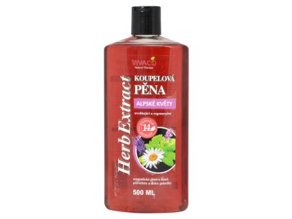 HERB EXTRACT Bylinná pena do kúpeľa ALPSKÉ KVETY
                   500 ml