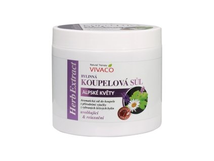 HERB EXTRACT Soľ do kúpeľa ALPSKÉ KVETY 
                   650 g