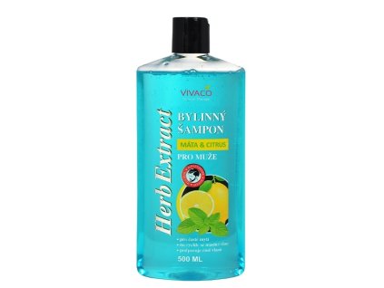 HERB EXTRACT Bylinný šampón na vlasy pre mužov MÄTA&CITRUS
                   500 ml