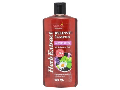 HERB EXTRACT Bylinný šampón na vlasy ALPSKÉ KVETY
                   500 ml