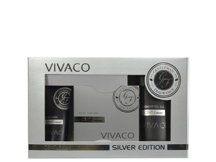 GENTLEMAN SILVER darčekové balenie kozmetiky pre mužov