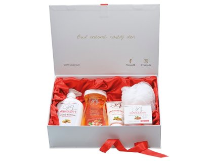 BODY TIP MANDĽA darčekové balenie s mandľovým olejom EXCLUSIVE v papierovom boxe