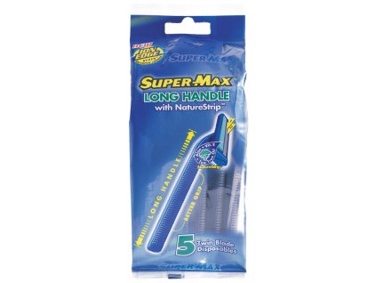 SUPER-MAX  pánske dvojbrité žiletky LONG HANDLE 5ks