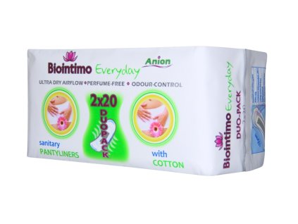 Biointimo Anion DuoPACK intímky na každý deň 40 ks
