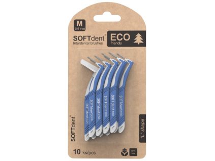 Soft DENT ECO medzizubné kefky zahnuté M 0,6mm 6ks