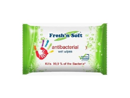 Freshn soft vl. utierky na ruky antibakterialne 60ks