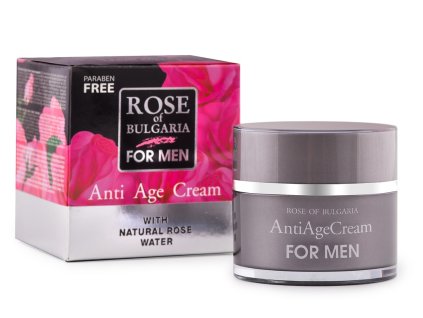 Krém proti vráskam z ružovej vody pre mužov Rose of Bulgaria 50 ml