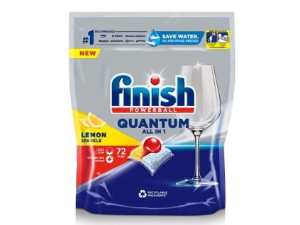 Finish Quantum All in 1 Lemon tablety do umývačky 72ks