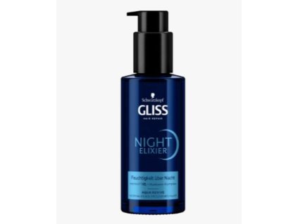 Gliss Kur (Glisskur) Aqua Revive Night Elixier s pumpou 100ml